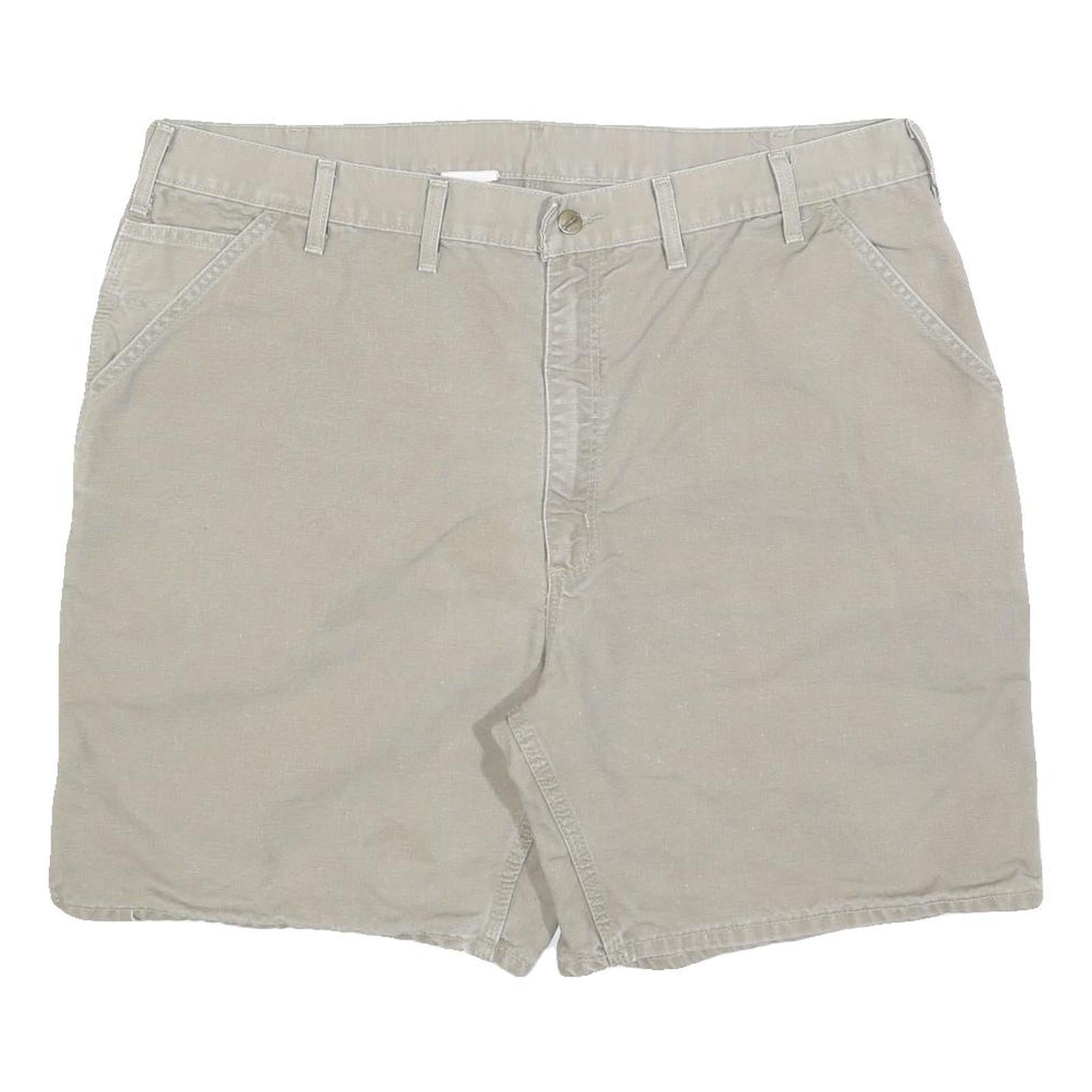 CARHARTT Mens Shorts Beige Casual Regular XL W40 Cotton Blend Workwear