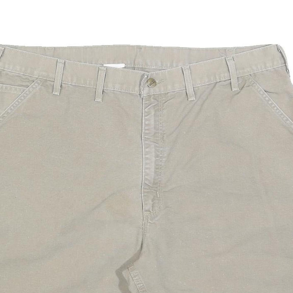 CARHARTT Mens Shorts Beige Casual Regular XL W40 Cotton Blend Workwear