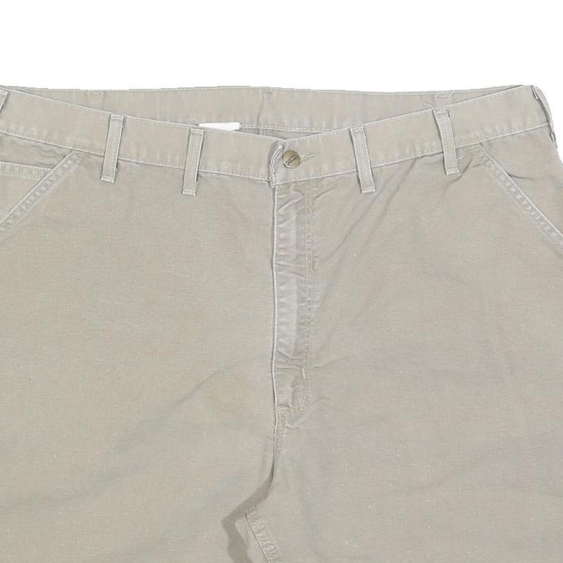 CARHARTT Mens Shorts Beige Casual Regular XL W40 Cotton Blend Workwear