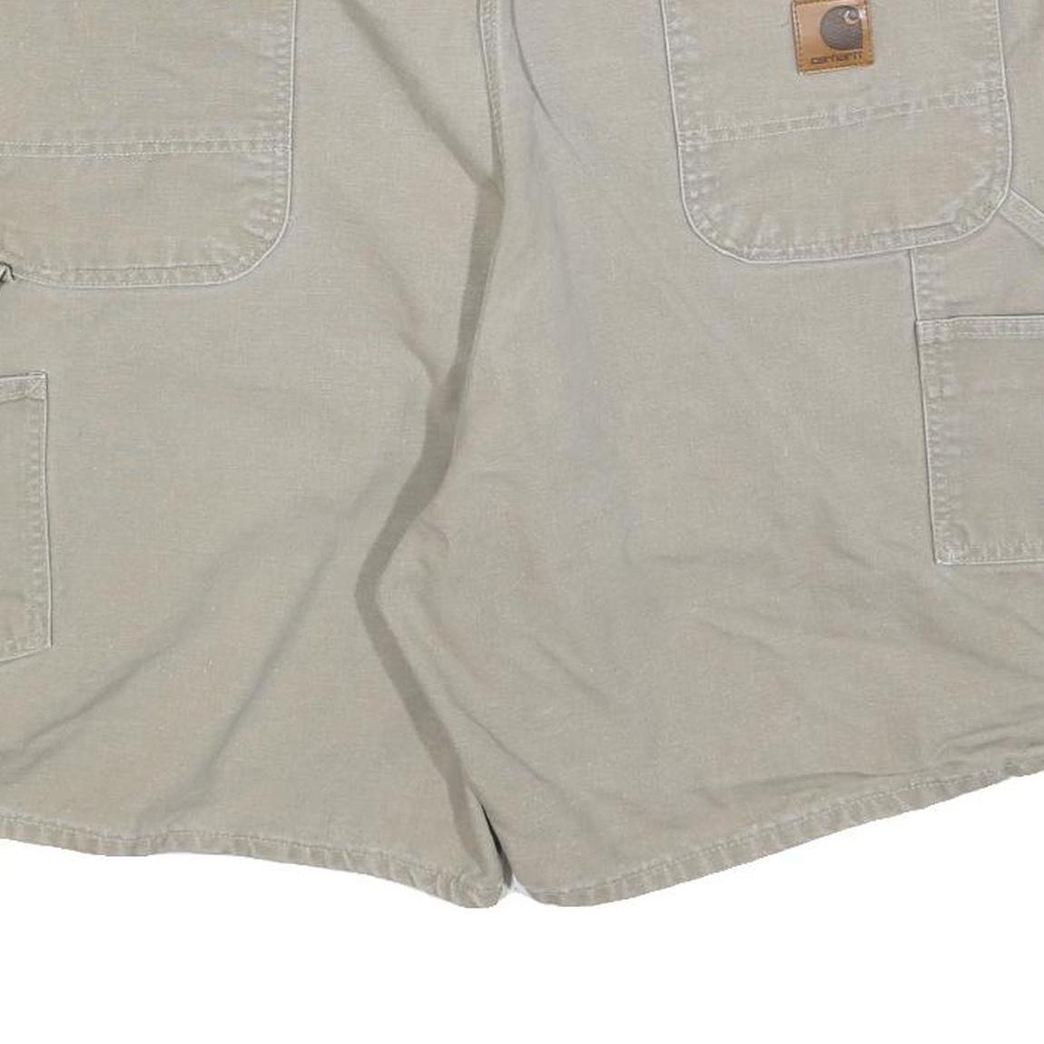 CARHARTT Mens Shorts Beige Casual Regular XL W40 Cotton Blend Workwear