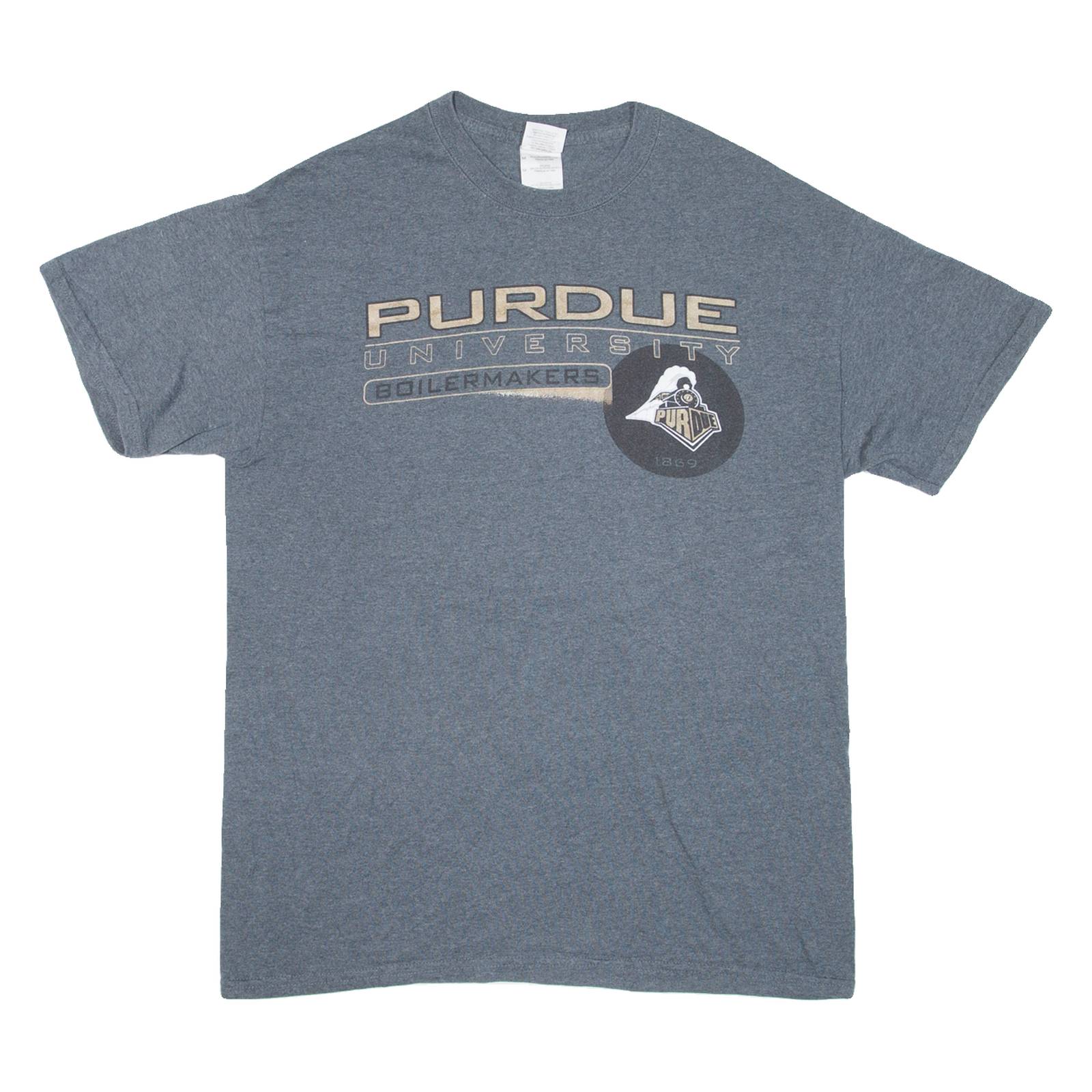 GILDAN Purdue University Boilmakers Mens T-Shirt Grey USA M