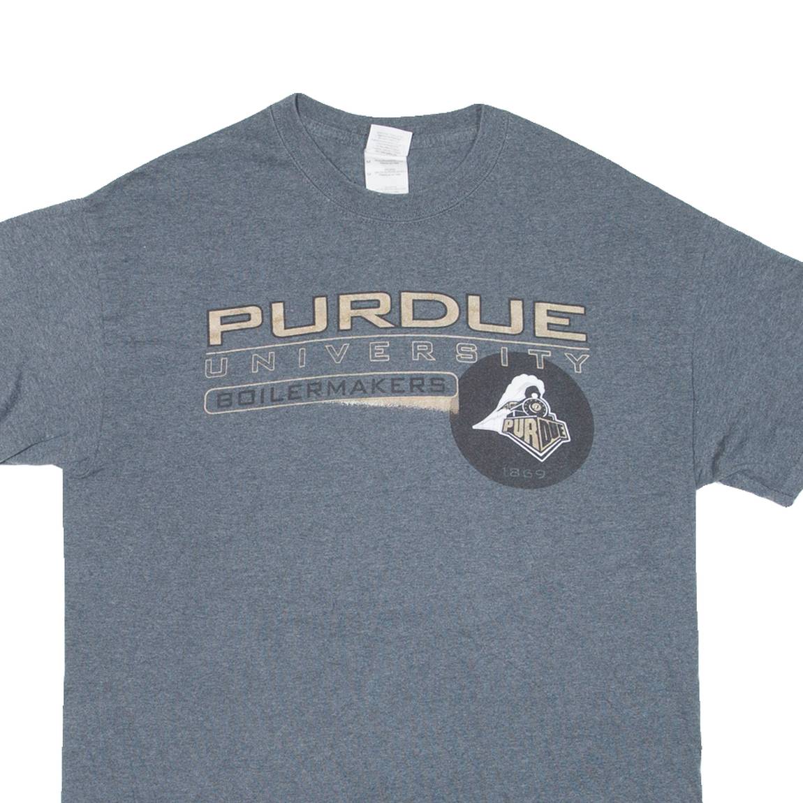 GILDAN Purdue University Boilmakers Mens T-Shirt Grey USA M