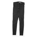 LEVI'S 720 Womens Jeans Black Slim Skinny Denim Medium W24 L26 Skinny Fit Zip