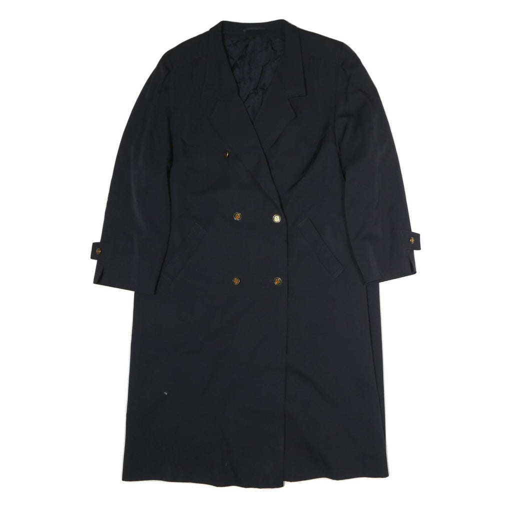 DEL MOD Womens Black Classic Long Sleeve Button Closure Cotton Blend Jacket L