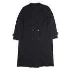 DEL MOD Womens Black Classic Long Sleeve Button Closure Cotton Blend Jacket L