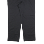 DICKIES Mens Black Regular Fit Straight Leg Trousers W38 L30 Cotton Blend Zip
