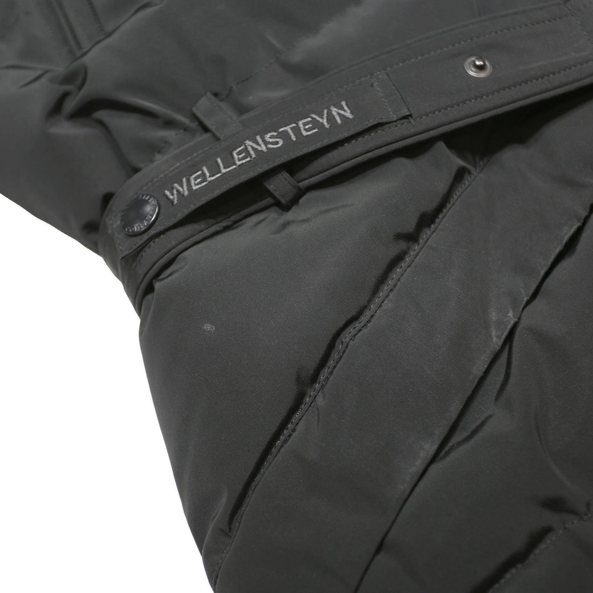 WELLENSTEYN Womens Black Polyester Coat S Quilted Zip Fur Hooded Warm Stylish