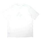 ADIDAS Mens White Black Logo Graphic T-Shirt XL Short Sleeve Crew Neck