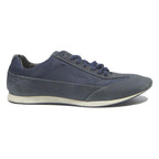 BOSS Mens Navy Blue Synthetic Low Top Trainers UK 8 Smart Casual Footwear