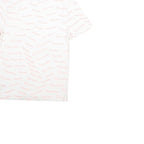 CHAMPION Mens White Graphic T-Shirt S Short Sleeve Crew Neck Logo Print