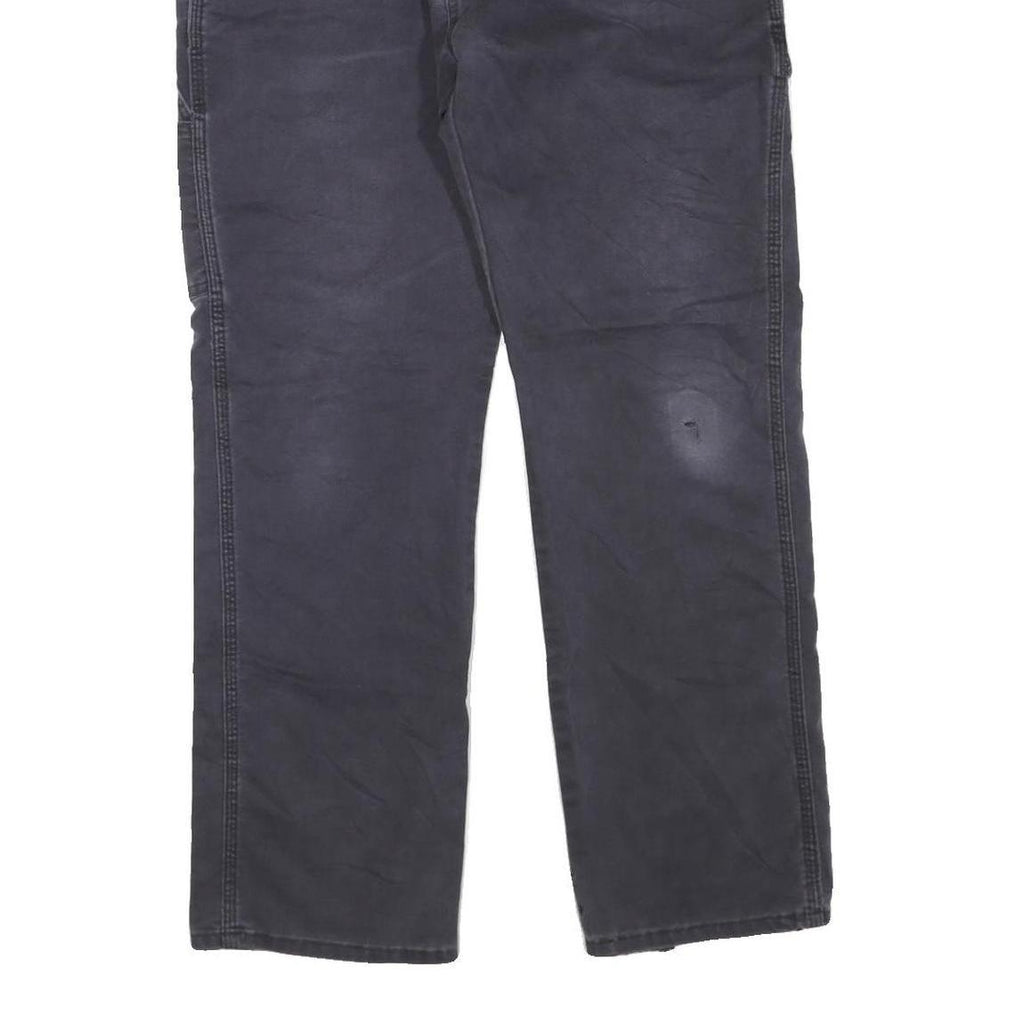 DICKIES Mens Jeans Black Regular Straight Denim Medium W38 L30 Workwear Pants