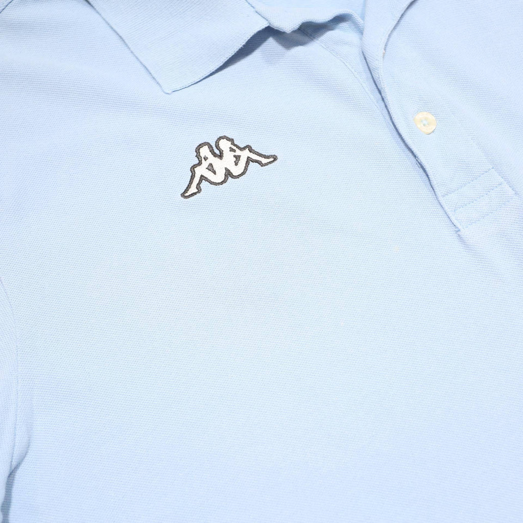 KAPPA Mens Blue Short Sleeve Plain 2XL Cotton Polo Shirt Casual Basic