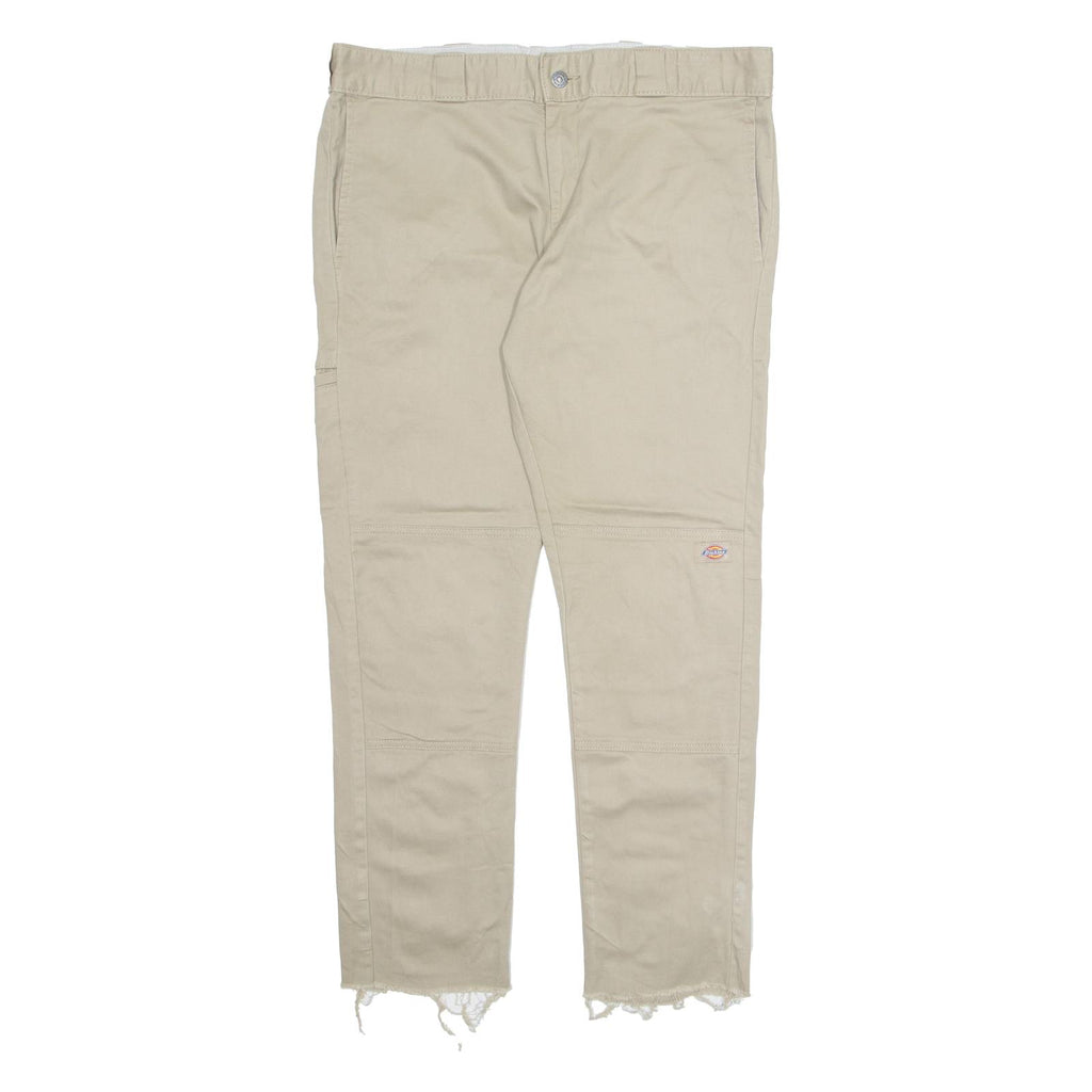 DICKIES Workwear Mens Trousers Beige Regular Straight W36 L29