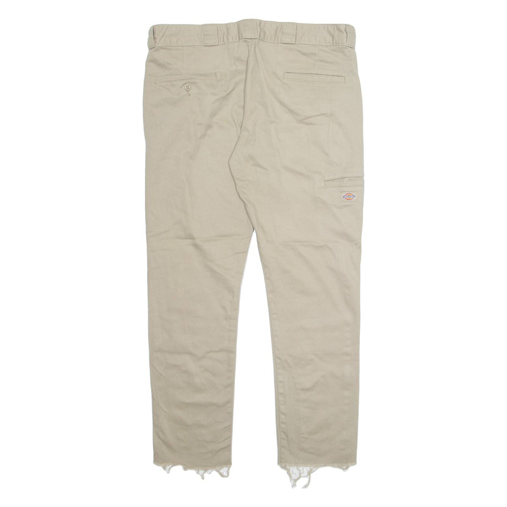 DICKIES Workwear Mens Trousers Beige Regular Straight W36 L29