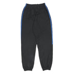 ADIDAS Mens Joggers Black & Blue Slim Tapered S W24 L30 Sportswear Track Pants