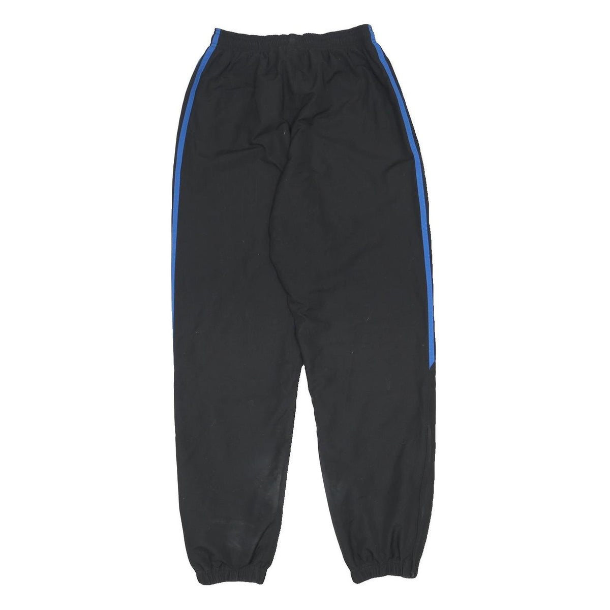 ADIDAS Mens Joggers Black & Blue Slim Tapered S W24 L30 Sportswear Track Pants