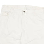 DICKIES Mens White Casual Shorts 2XL W35 Cotton Blend Comfortable Fit