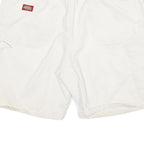 DICKIES Mens White Casual Shorts 2XL W35 Cotton Blend Comfortable Fit