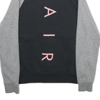 NIKE Mens Black & Grey Air Zip Cotton Blend Bomber Jacket XS Casual Sportswear