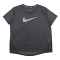 NIKE Mens Black Running T-Shirt M Short Sleeve Crew Neck Sports Training Top