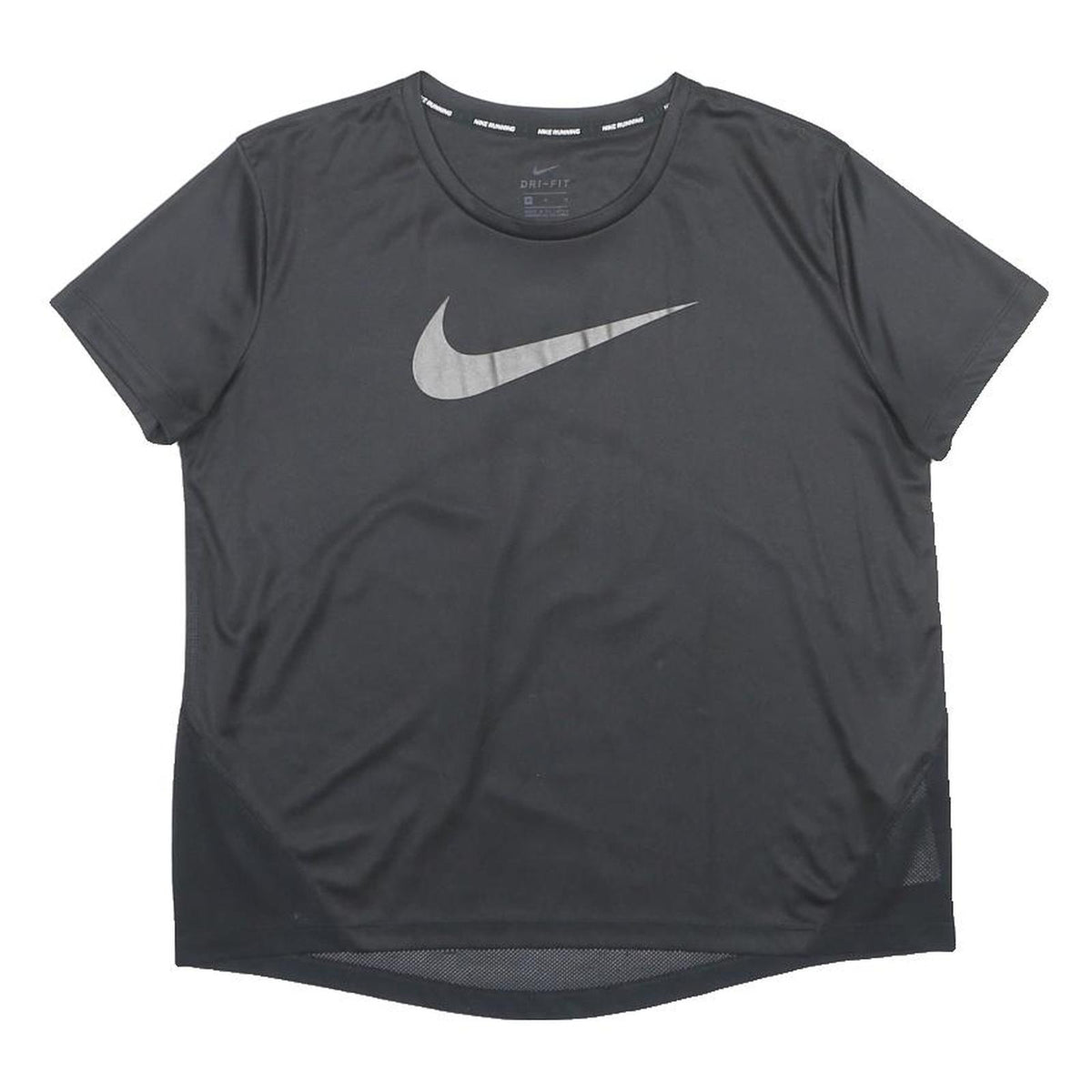 NIKE Mens Black Running T-Shirt M Short Sleeve Crew Neck Sports Training Top