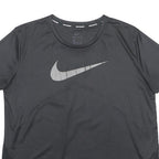 NIKE Mens Black Running T-Shirt M Short Sleeve Crew Neck Sports Training Top