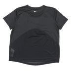 NIKE Mens Black Running T-Shirt M Short Sleeve Crew Neck Sports Training Top