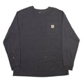 CARHARTT Mens T-Shirt Grey Long Sleeve XL