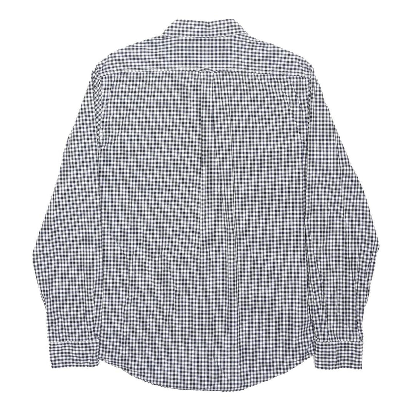 TIMBERLAND Mens Blue & White Check Shirt L Casual Button-Down Long Sleeve Cotton