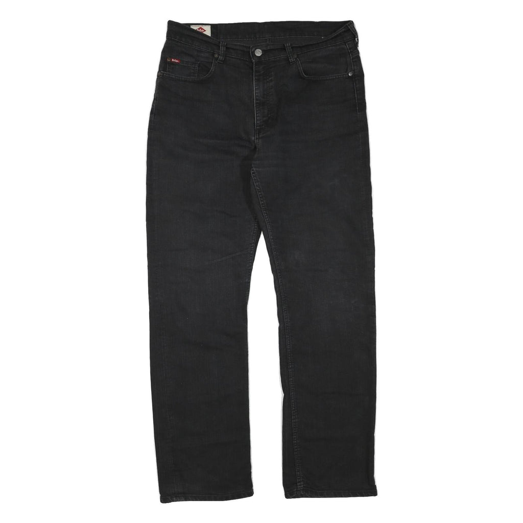 LEE COOPER Womens Regular Black Cotton Blend Denim Jeans W34 L32 Classic Style