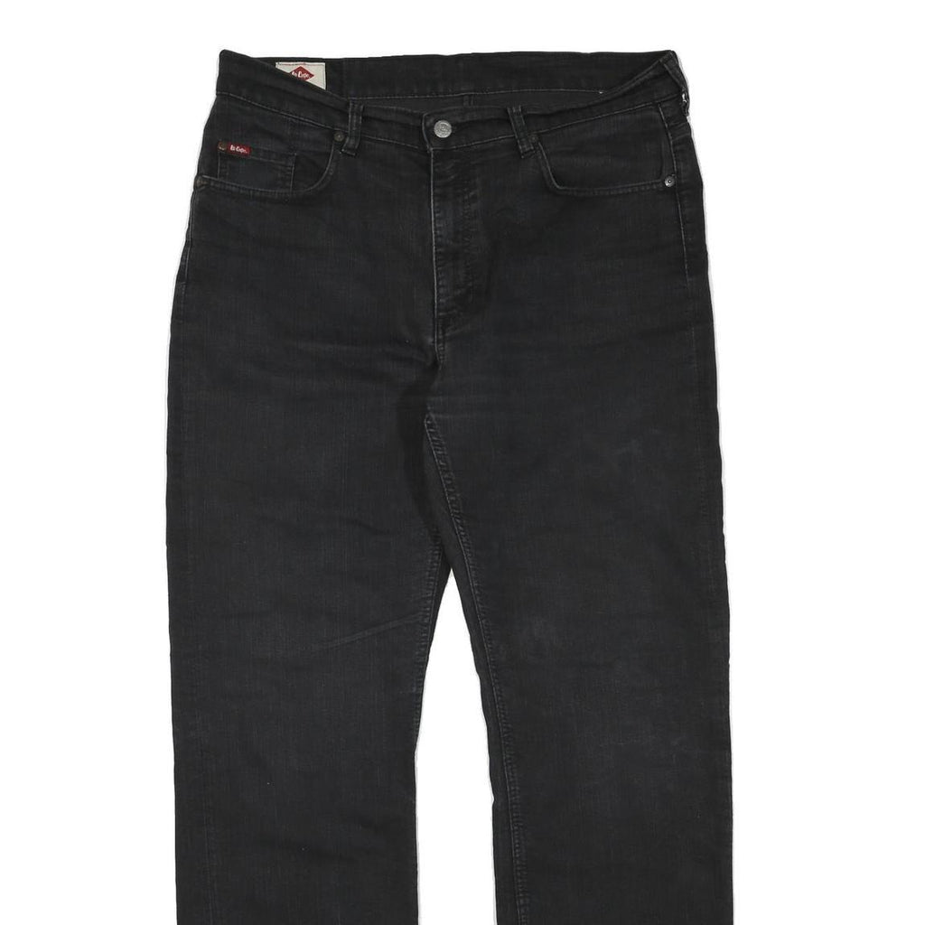 LEE COOPER Womens Regular Black Cotton Blend Denim Jeans W34 L32 Classic Style
