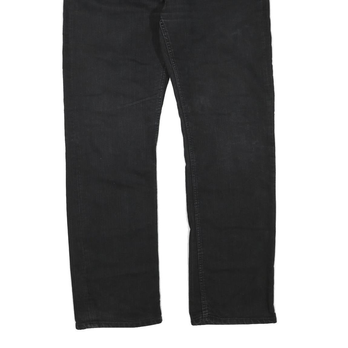 LEE COOPER Womens Regular Black Cotton Blend Denim Jeans W34 L32 Classic Style