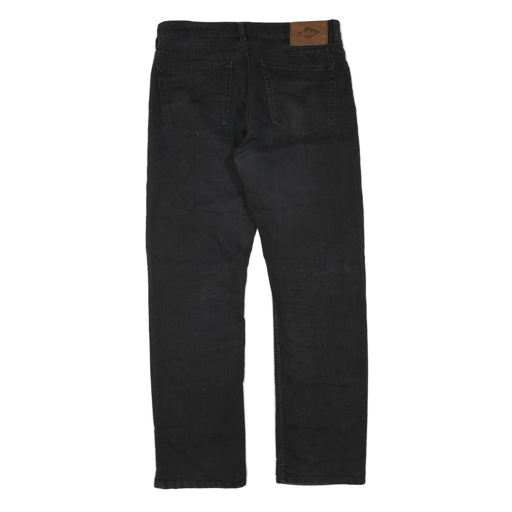 LEE COOPER Womens Regular Black Cotton Blend Denim Jeans W34 L32 Classic Style