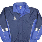 ADIDAS Mens Blue & Navy Zip Jacket L Polyamide Sportswear Long Sleeve Casual