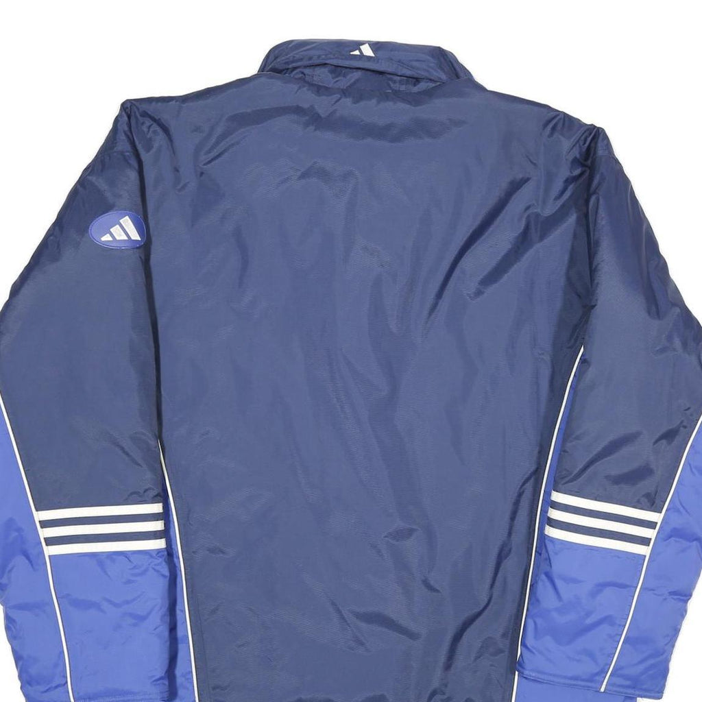 ADIDAS Mens Blue & Navy Zip Jacket L Polyamide Sportswear Long Sleeve Casual