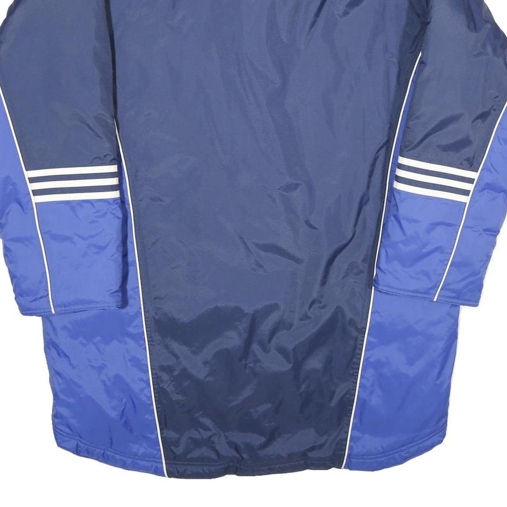 ADIDAS Mens Blue & Navy Zip Jacket L Polyamide Sportswear Long Sleeve Casual
