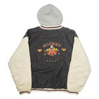 DISNEY Mens Bomber Jacket Black Hooded XL