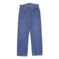 LEE Mens Classic Blue Denim Straight Leg Jeans W30 L30 Cotton Blend Zip