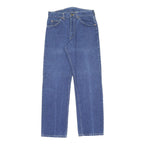 LEE Mens Classic Blue Denim Straight Leg Jeans W30 L30 Cotton Blend Zip