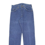 LEE Mens Classic Blue Denim Straight Leg Jeans W30 L30 Cotton Blend Zip