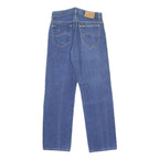 LEE Mens Classic Blue Denim Straight Leg Jeans W30 L30 Cotton Blend Zip