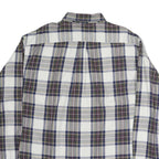 TOMMY HILFIGER Mens Blue Brown Check Shirt XL Button Down Collar Long Sleeve