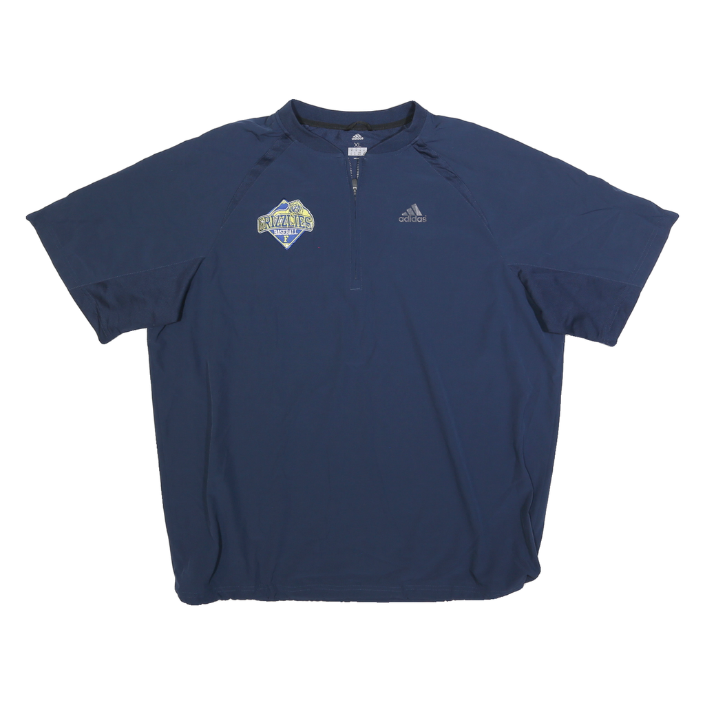 ADIDAS Mens Navy Blue Grizzlies Logo Crew Neck XL Sports Pullover Sweatshirt