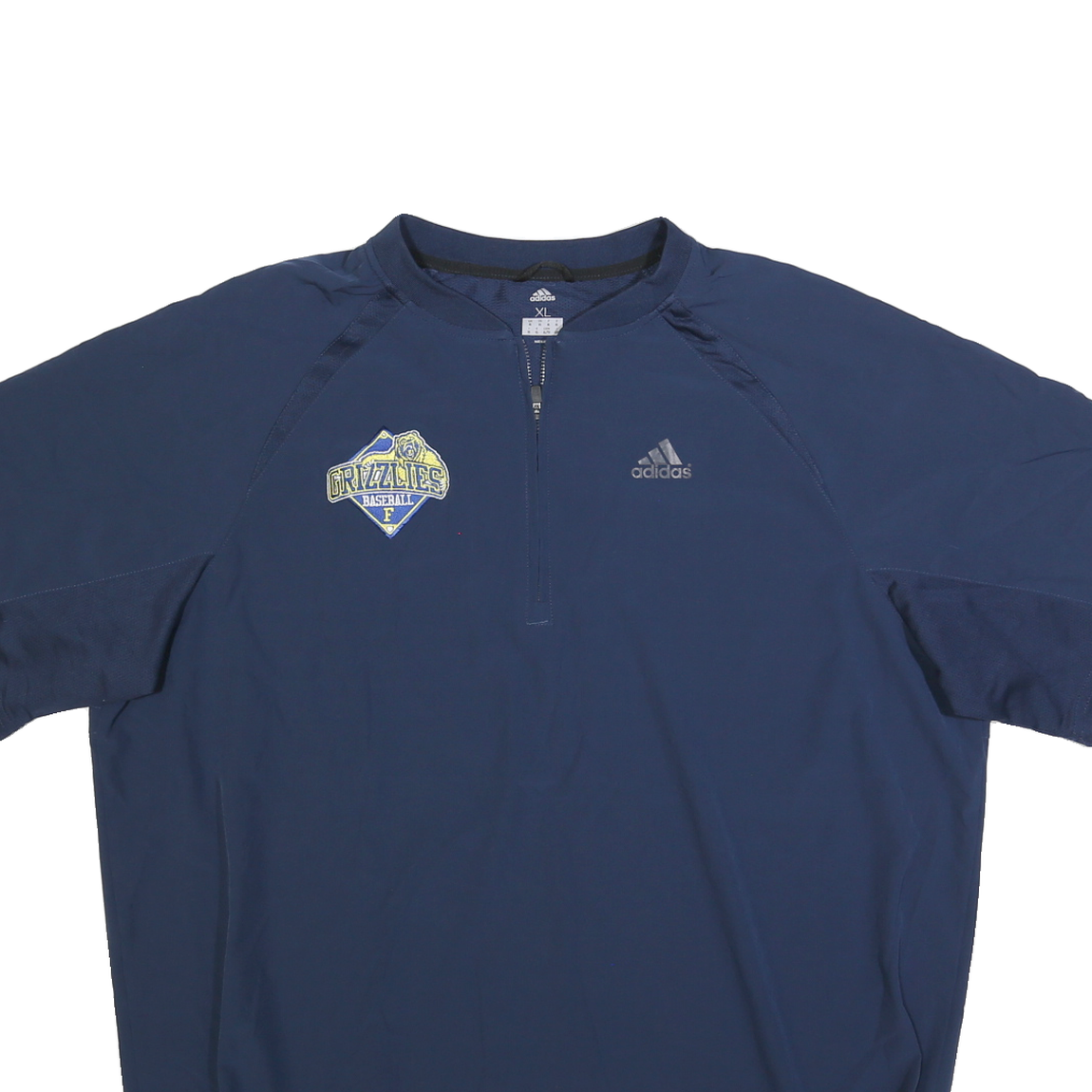 ADIDAS Mens Navy Blue Grizzlies Logo Crew Neck XL Sports Pullover Sweatshirt