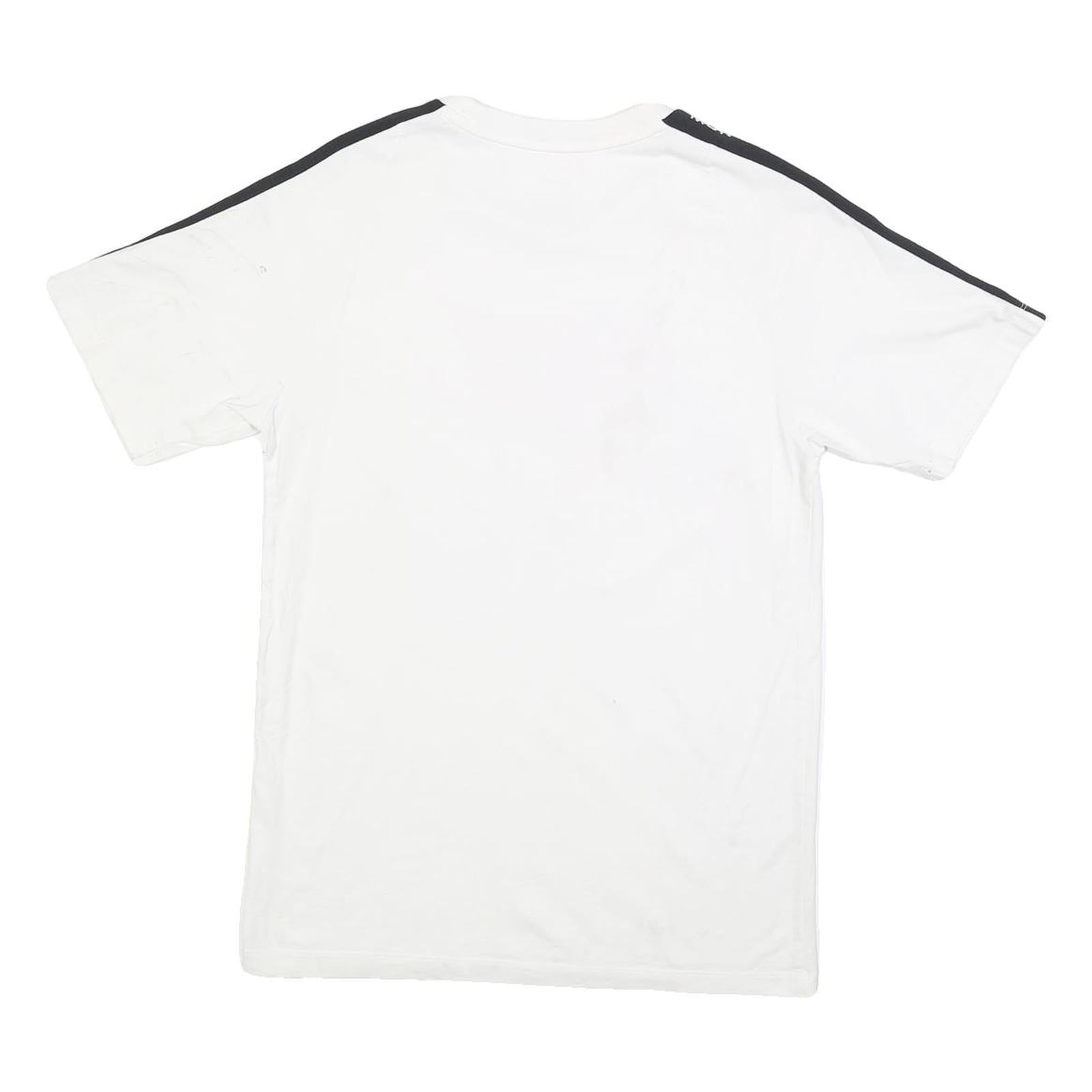 NIKE Mens White & Red Graphic T-Shirt S Short Sleeve Crew Neck Sportswear