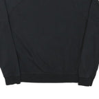 NIKE Mens Black Crew Neck S Cotton Blend Pullover Sweatshirt S Logo