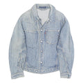 LEVI'S Mens Blue Cotton Denim Jacket S Woven Button Closure Classic Fit Casual