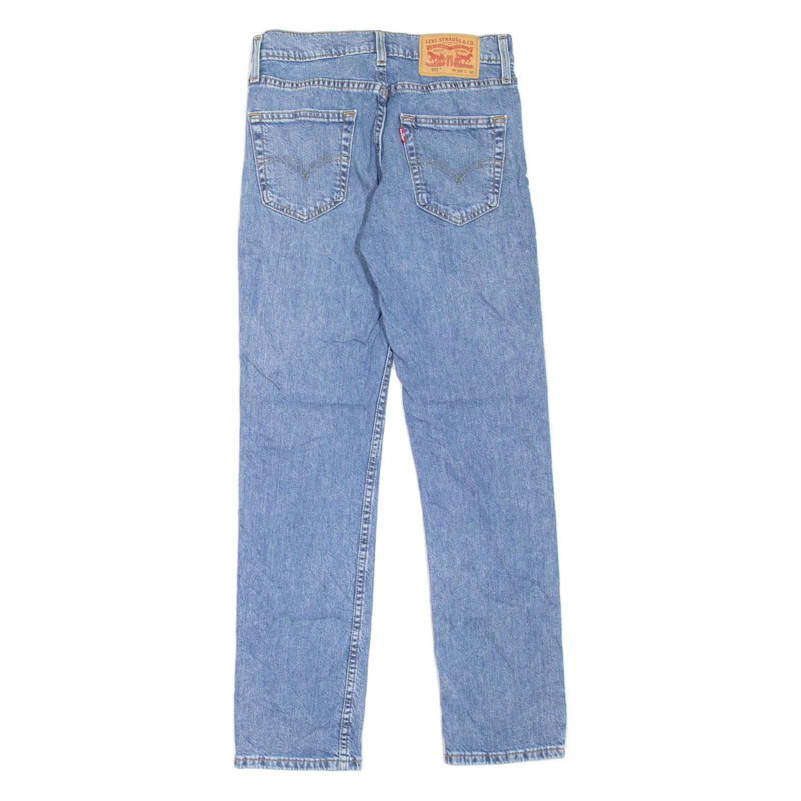 LEVI'S 511 Jeans Mens Blue Slim Straight W29 L30