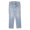 LEVI'S Mens Slim Blue Denim Light Wash Jeans W32 L28 Classic Zip Pocket