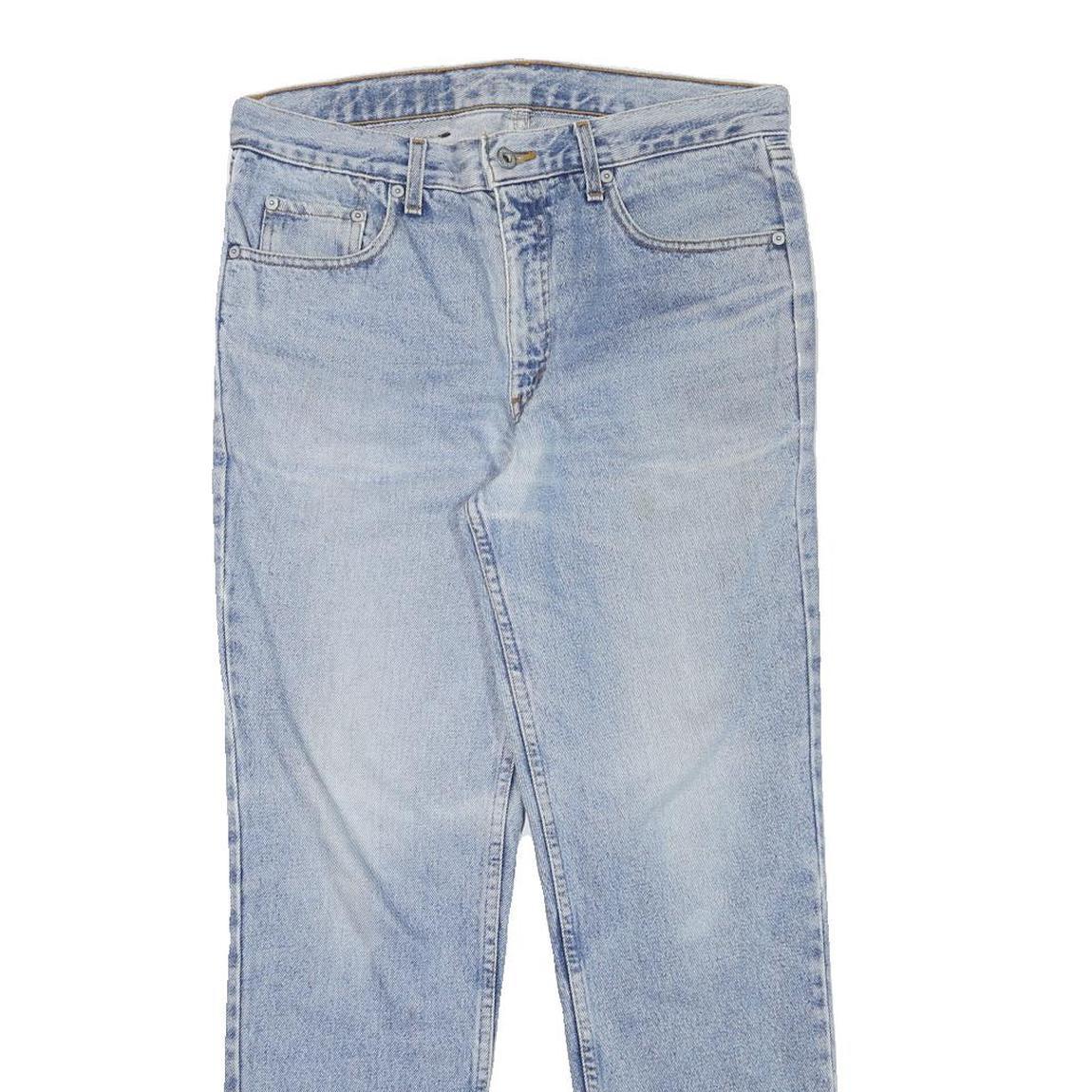 LEVI'S Mens Slim Blue Denim Light Wash Jeans W32 L28 Classic Zip Pocket